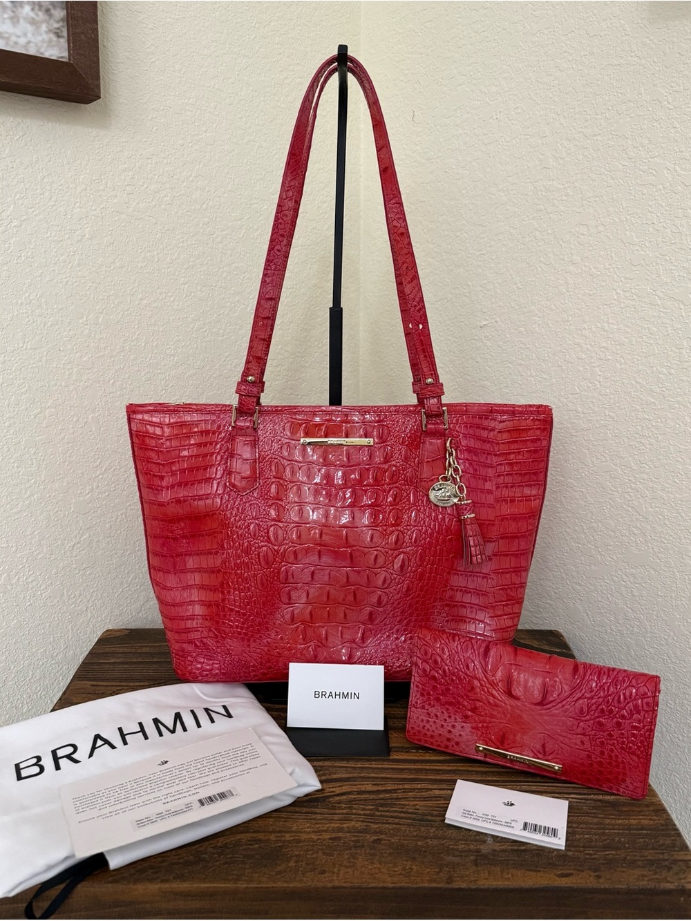 Brahmin Medium Asher Tote & Matching Ady Wallet Set